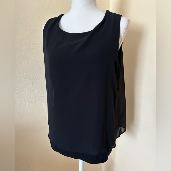 Chico’s EASYWEAR - Black Semi Sheer Sleeveless Blouse/Tank  
Size 2 - Picture 1 of 10